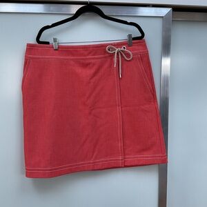Ann Taylor Stylish Orange Mini Skirt Size 18 Sailor Style